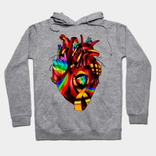 Pride Awareness Heart Hoodie